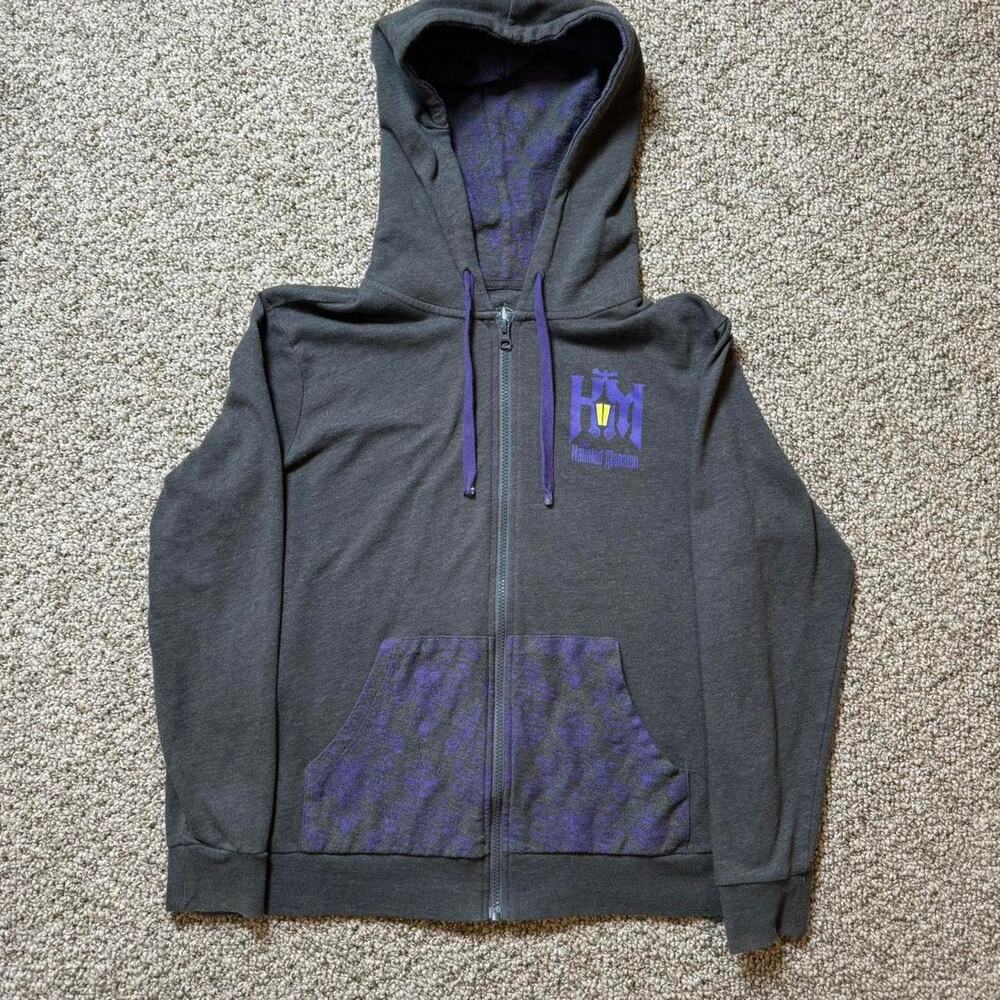 Disney haunted mansions rare vintage Zip Up Jacket Size XL (Fits Smaller)